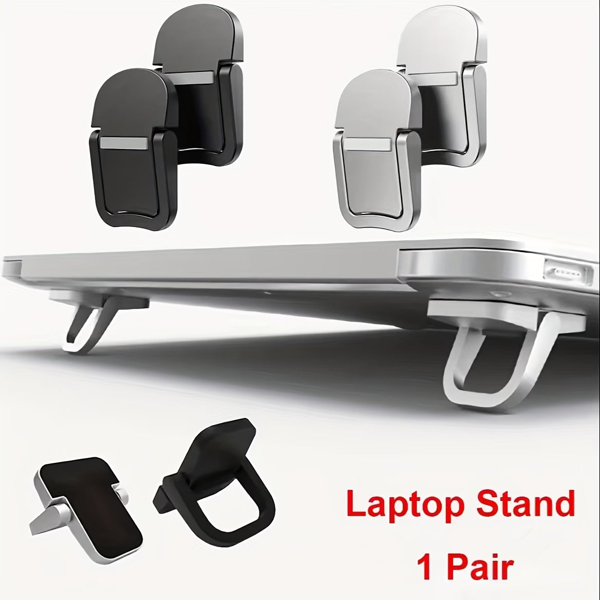 Compact Portable Laptop Stand: Invisible, Foldable, Ergonomic Desk Support for 10-18 Inch Laptops, Tablets, Keyboards, and Phones