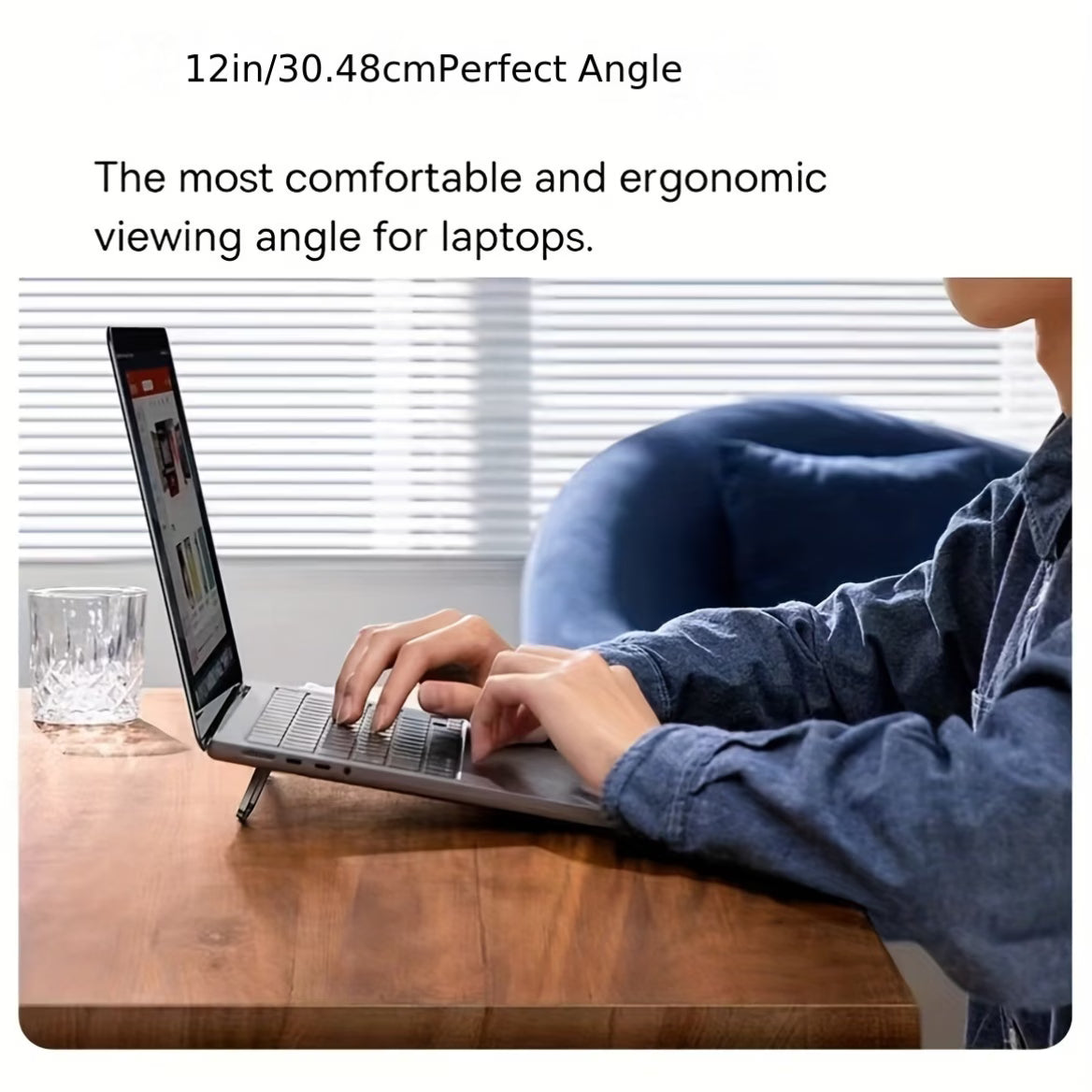 Compact Portable Laptop Stand: Invisible, Foldable, Ergonomic Desk Support for 10-18 Inch Laptops, Tablets, Keyboards, and Phones