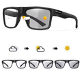 3-Pairs Classical Square Photochromic Sunglasses Outdoor Sports Cycling Running Driving Men Women Festival Party Wear Eyewear