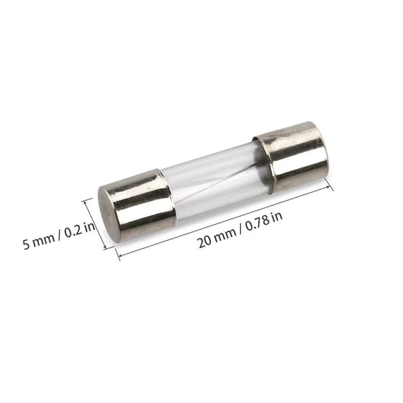 5x20mm Fast-blow Glass Fuse Assorted 0.2A 0.5A 1A 2A 3A 5A 8A 10A 15A 20A Amp Fuses Electrical Fuse Tube