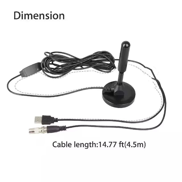 HD Digital TV Antenna Indoor Amplified DAB Antenna 200 Miles Ultra HDTV With Amplifier VHF/UHF Quick Response Outdoor Aerial Set