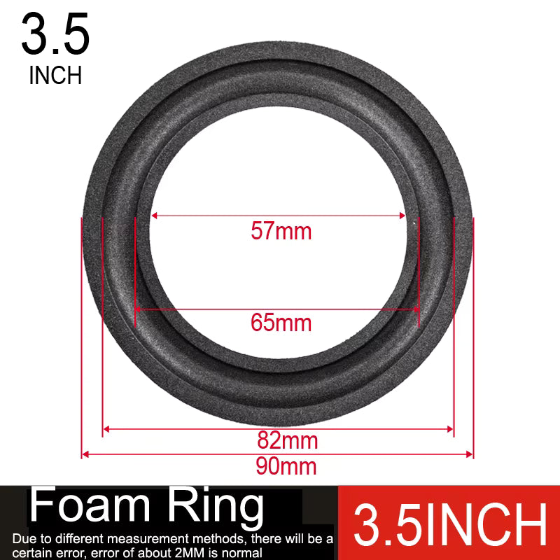 DIYLIVE Subwoofer Foam Edge Folding Ring Speaker Repair Accessories 2-12 Inch Diameter 50-366mm Compatible with 3 3.5 4 5 6.5 8
