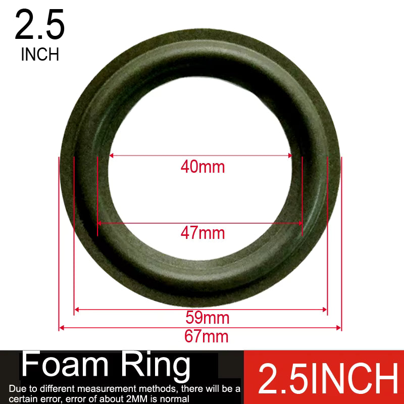 DIYLIVE Subwoofer Foam Edge Folding Ring Speaker Repair Accessories 2-12 Inch Diameter 50-366mm Compatible with 3 3.5 4 5 6.5 8