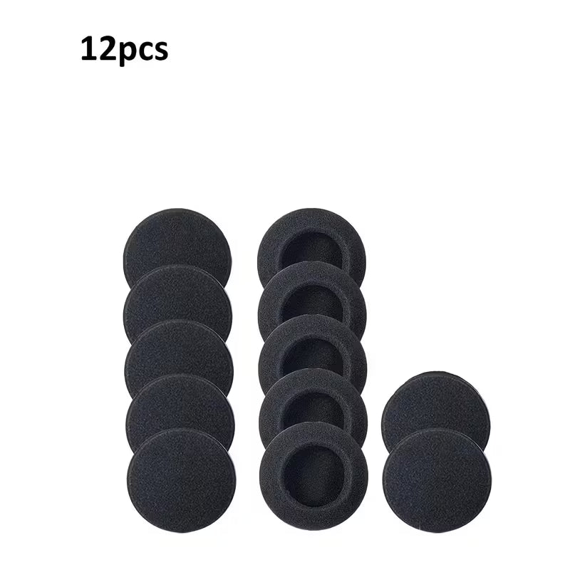 Ear Cushions Foam Replacement for Headphones Most Standard Size Office Telephone Headsets H251 H251N H261 H261N H351 H351N H361 H361N Headset Disposable Covers, Black