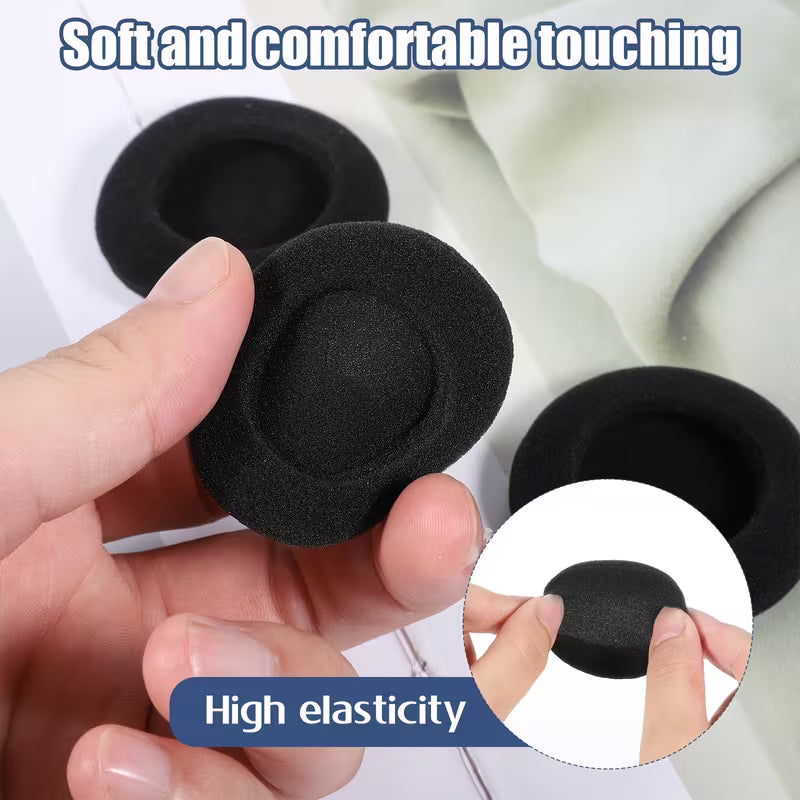 Headphone Ear Cushions, Ultra-soft Sponge Covers, Suitable for Most Standard-sized Office Phone Headsets and Earphone Replacement Ear Pads