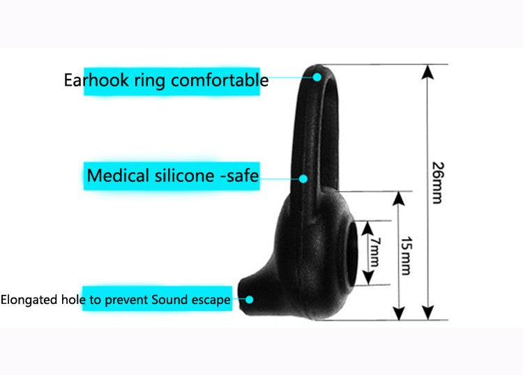3pcs/set Silicone In-Ear Bluetooth Earphone case earhook set covers Tips Earbuds eartips Earplug Ear pads cushion for earphones - NATASHAHS