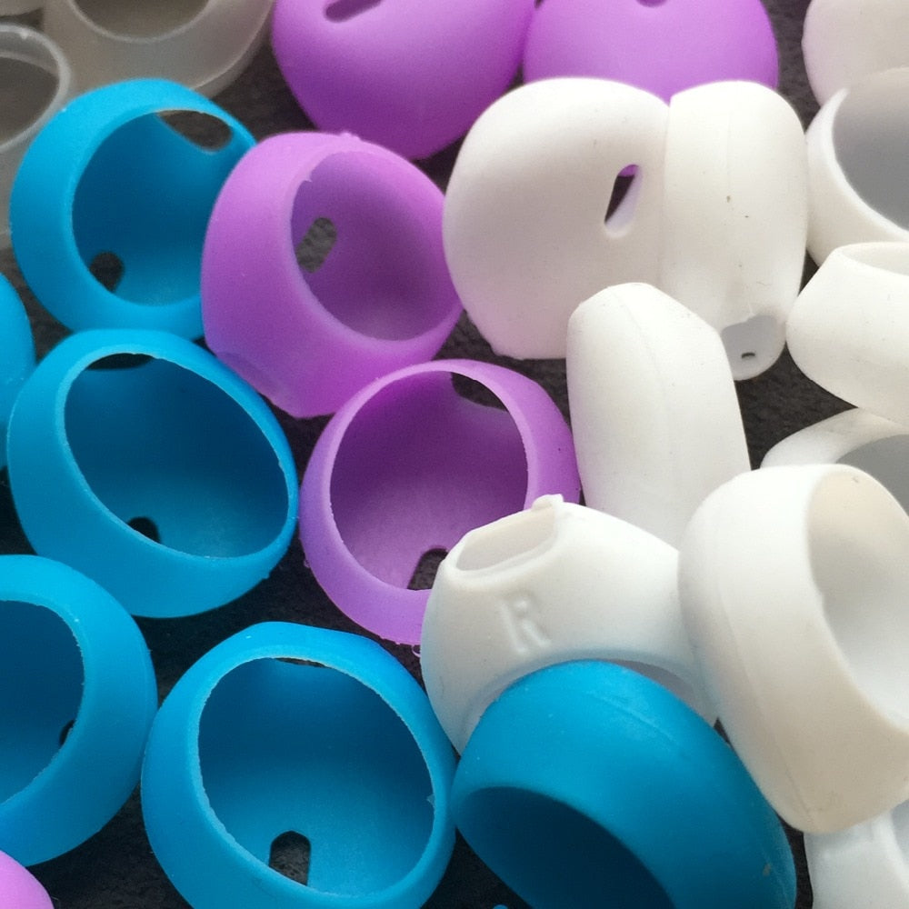2 Ear pads for earpods covers iphone6 7 8 plus x xsmax earphone cushion Airpods case ear caps Silicone Earbuds Tips Eartips - NATASHAHS