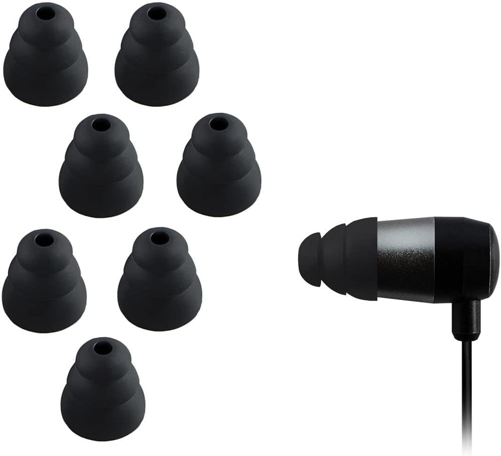 1 Pair Replacement Triple Flange Ear Tips Earbuds Silicone For Most in Ear Headphones for Sony Senso Powerbeats Jaybird etc - NATASHAHS