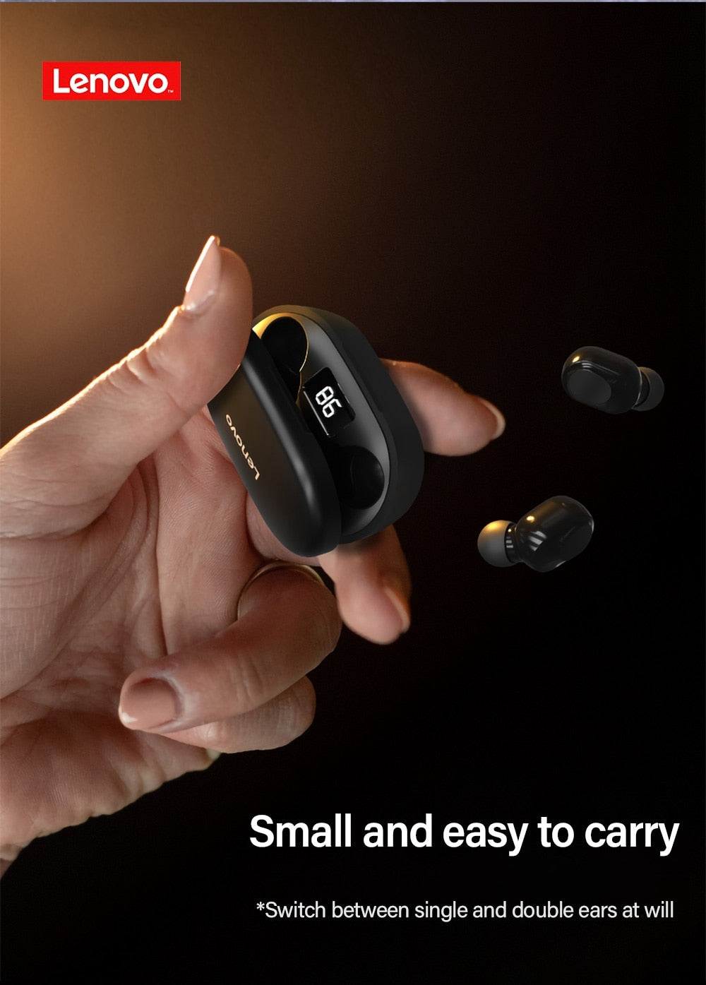 Original Lenovo XT91 TWS Earphone Wireless Bluetooth Headphones with Control Gaming Headset Stereo bass With Mic Noise Reduction - NATASHAHS
