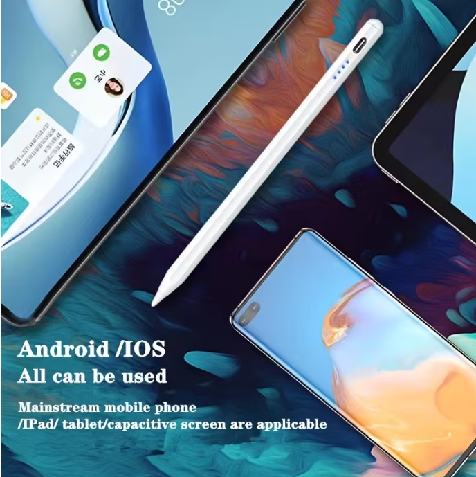 Universal Smart Touch Pen, Compatible with Android And Ios, Rechargeable Battery, Tilt Sensitivity, Suitable for Precise Writing on Mobile Phones, Tablets, And Capacitive Screens